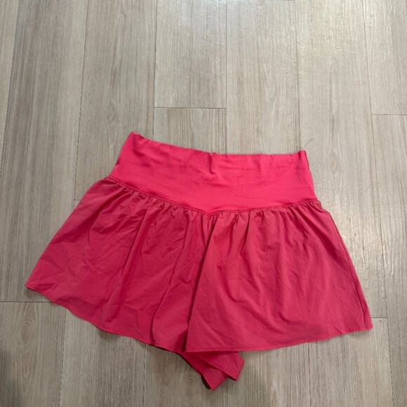 Aerie OFFLINE XL Cross-Over Shorts - Pink/Coral - Picture 3 of 4